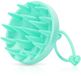 Famanu – Brosse de shampooing massant le cuir chevelu, brosse de cuir chevelu en silicone souple | Relaxation et nettoyage de la tête | Exfoliant pour le cuir chevelu - Vert
