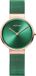 Bering Dames 14531-868 Polshorloge Saffierglas Staal Groen Roze