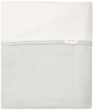 Koeka Bay Wiegdeken - Cotton Fleece - Ocean Air - Grijs licht - 75x100