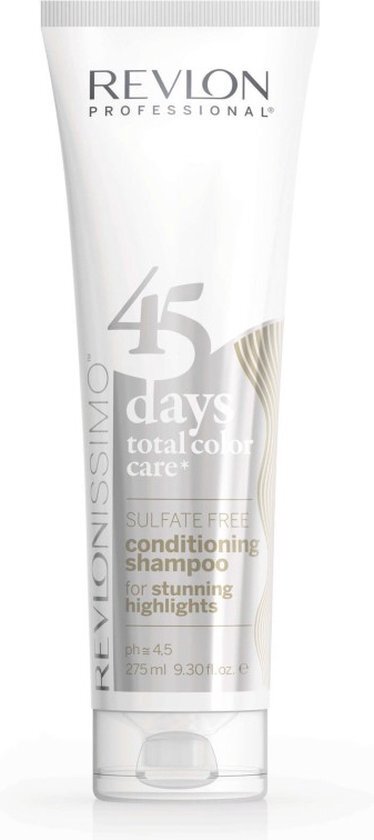 Revlon 45 Days Color Shampoo &amp; Balm Stunning Highlights - 275 ml - Normale shampoo vrouwen - Voor Alle haartypes