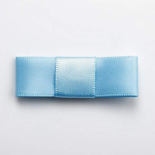 Italian Options 5cm Dior Flat Satin Ribbon Bows (Zelfklevend) - 12 Pack - Lichtblauw