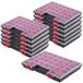Boîte à outils - Plastique - 40 x 30 cm - 12 pièces boîte d'assortiment avec couvercle transparent - Pour petites pièces