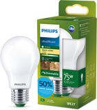 Philips LED Philips UltraEfficient LED lamp - 60W - E27 fitting - Warmwit licht: 2700K - Helder glas - P45 kogellamp - Lange levensduur