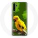 Maniacase Etui voor Huawei P30 Gele Parkiet Vogels Groene Achtergrond