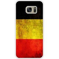 Samsung Bedrukt siliconen hoesje compatibel met Galaxy S7 Edge Drapeau Belgique