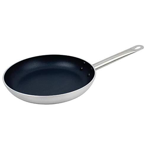 Vogue CB902 Non-Stick Inductie Frypan 280X45mm Koekenkeuken Heavy Duty Pannen, Zilver