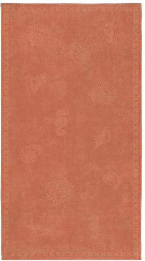 Seahorse strandlaken Shells - 100x200 cm - Coral Red