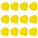 Faxco 12 stuks plastic pompoms cheerleading pompons sport dans cheer plastic pompoms voor rooters, juichend squard, juichend team (geel)