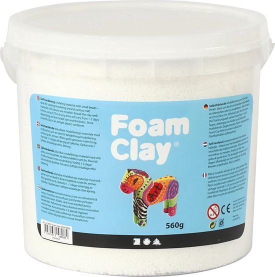 Foam Clay Klei - 560 gr - Wit