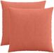 vidaXL - Kussensloop - 2 pcs - HEERLEN - Rood - Oranje - 65 x 65 cm - corduroy