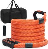 VEVOR 22 mm X 6 m Sleepkabel 13871 Kg Zware Off-Road Sleepband Extreem Zware Trekkabel Met 30% Elastische energie Sleephulp voor Jeep Auto Vrachtwagen ATV UTV SUV Tractor