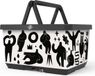 OEM Equivera Fietsbak - Fietsmand - Fietskrat - Kunststof - 40x20x35 cm - 33.5 L - Blijde mensen