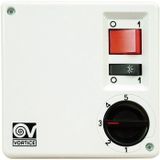 Thermostaat Vortice SCNR Wandtrafo voor plafondventilator Wit