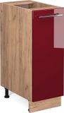 Vicco Fame-Line Apotheekkast – 30 cm, WB Eik Bordeauxrode hoogglans