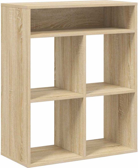 vidaXL Boekenkast 66x31x80 cm bewerkt hout sonoma eikenkleurig