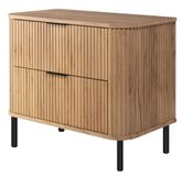 3xE living meuble sous vasque sur pieds, 80 cm, chêne craft, pieds noirs