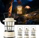 Linkind 2 stuks USB C oplaadbare led-campinglampen - wit en warm - 2 kleuren - ingebouwde 3600 mAh batterij - voor kamperen, wandelen, stroomuitval, noodgevallen