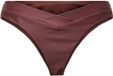 PIECES - PCBAOMI BIKINI V SHAPE MINI BRAZIL BC - Meisjes - Badpakken - Deep Mahogany - Effen - Mouwloos - V-hals - Geen sluiting - Kinderen - XL - Polyester/Elastaan - Lente/Zomer 2026