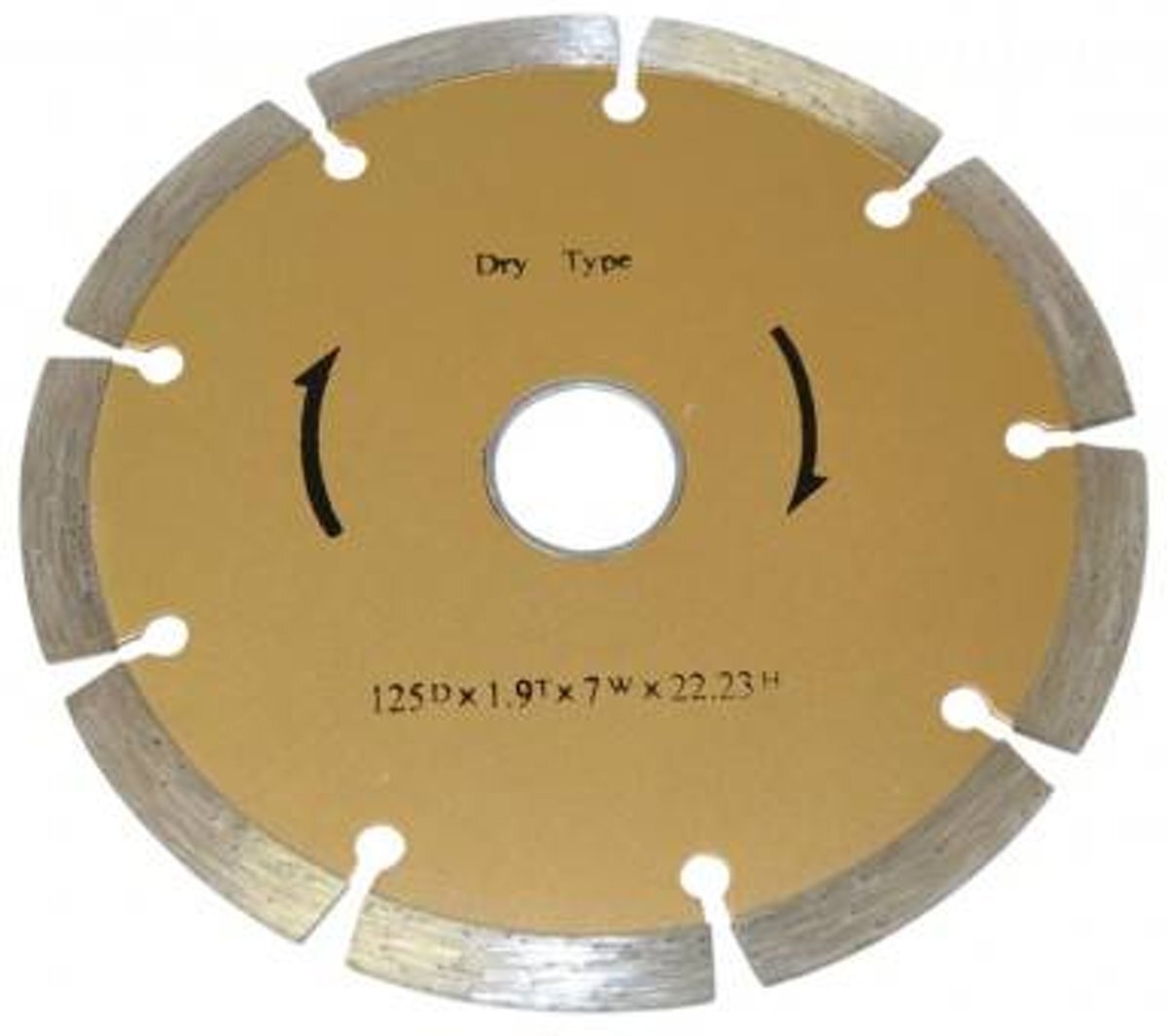 HOFFTECH DIAMANTSCHIJF 125 MM GETAND