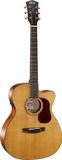 CORT Gold-OC6 Orchestra Cutaway All Solid Elektro-Akoestische Gitaar Naturel Hoogglans met Tas