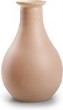 Jodeco Bloemenvaas Theresa - mat roze - eco duurzaam glas - 15 x 25 cm - Sierlijke kruik vorm