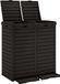 Syfax Vuilnisbak voor tuin 78x41x86 cm polypropeen zwart