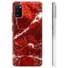 Samsung Coque Samsung Galaxy A41 en TPU - Marbre Rouge