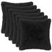 vidaXL - Kussensloop - 6 stuks - HEERLEN - Zwart - 50 x 50 cm - PV Fleece