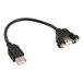 InLine 33441D USB-kabel USB 2.0 0,2 m USB A Zwart