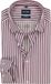 OLYMP Luxor modern fit overhemd - popeline - bordeaux rood met wit gestreept - Strijkvrij - Boordmaat: 42 (EU maat: L)