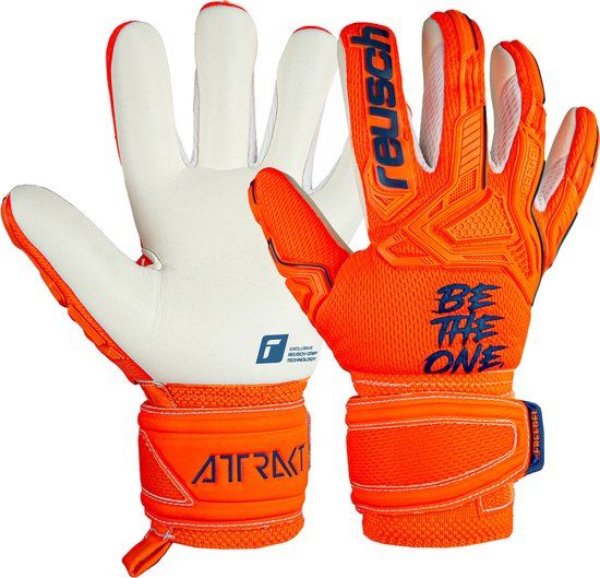 Reusch Attrakt Freegel Silver Jr - Voetbal - Oranje-blauw - Kinderen