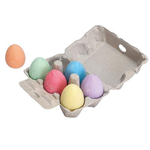 Bigjigs Toys Rainbow Colour Chalk Eggs (Set of 6)