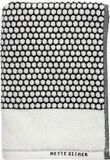 Mette Ditmer Serviette 50x100 cm Coton Blanc/Noir