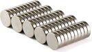 Brute Force - Ronde Neodymium Magneten - 10 x 5 mm - Zilver - 60 Stuks
