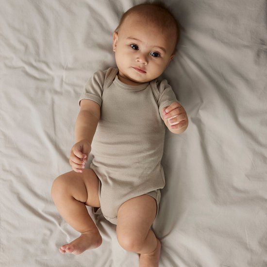 Name It Romper - 3P SS Solid Rib - China Blue - Mt. 62