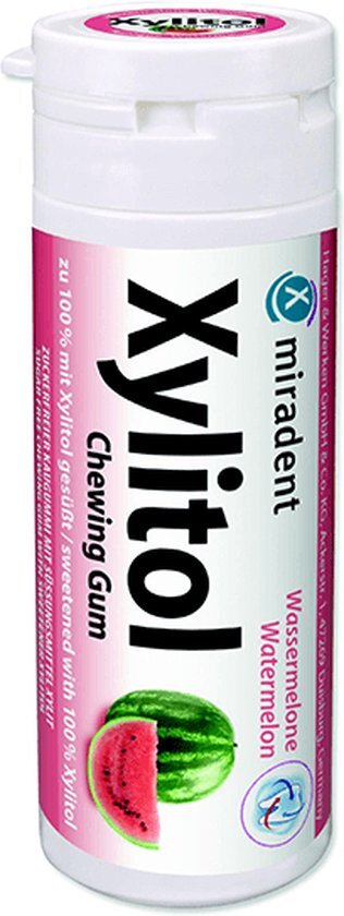 Miradent Xylitol Kauwgom - Watermeloen - 30 stuks