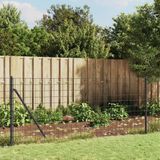 Maison Exclusive - Grillage avec ancrages au sol, anthracite, 1x10 mètre