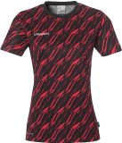 Uhlsport dames sportshirt Progressive 28, korte mouw, katoen, XS, Schwarz/Rot