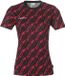Uhlsport dames sportshirt Progressive 28, korte mouw, katoen, XS, Schwarz/Rot