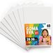 OFITURIA EVA-rubber voor school- en creatief knutselwerk, gekleurde schuimplaten voor doe-het-zelfprojecten, kunst, kinderdecoratie, scrapbooking, kunsthandwerk, 20 x 30 cm (wit, 40 stuks)