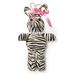 Wouf Sleutelhanger pink / zwart / wit