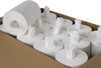KURTT Mini Poetspapier kokerloos (cellulose), 120 meter 1-laags, 12 poetsrollen per verpakking