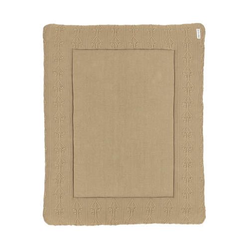 Meyco Boxkleed Romantic Flower - Taupe - 77x97 cm
