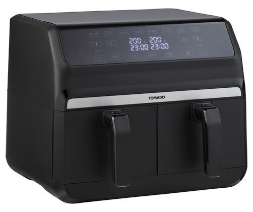 Tomado TAF8001B - Dubbele Airfryer - 8L - 1700W - Zwart