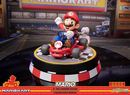 First 4 Figures Mario Kart - Mario Collector's Edition PVC Statue - 22 cm