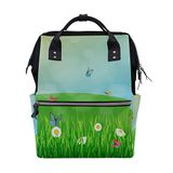 MONTOJ Lente Vlinders Canvas Rugzak Reizen Campus Rugzak
