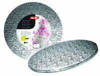 Ibili Fondant-onderlegger, rond, 40 cm, karton, zilver, 40 x 40 x 6 cm