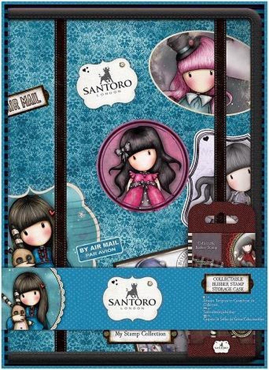 Gorjuss Collectable Rubber Stamp Storage Case - Santoro (Includes No. 1 Ruby Stamp)