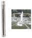 Elzusha - Buse de fontaine en inox, arroseur réglable pour jardin et étang