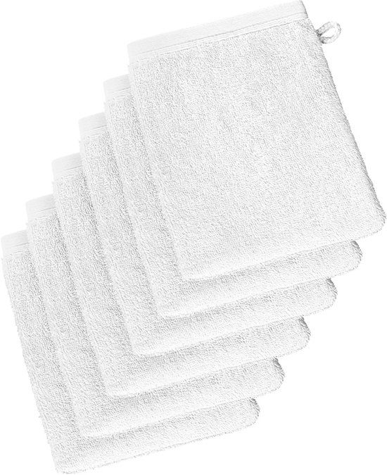 De Witte Lietaer Imagine - Washandjes - Wit - Set van 6